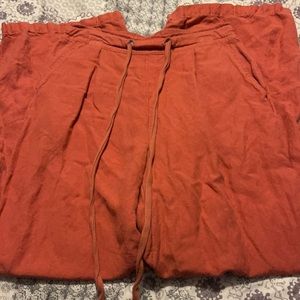 Orange/salmon linen pants by A New Day size XS